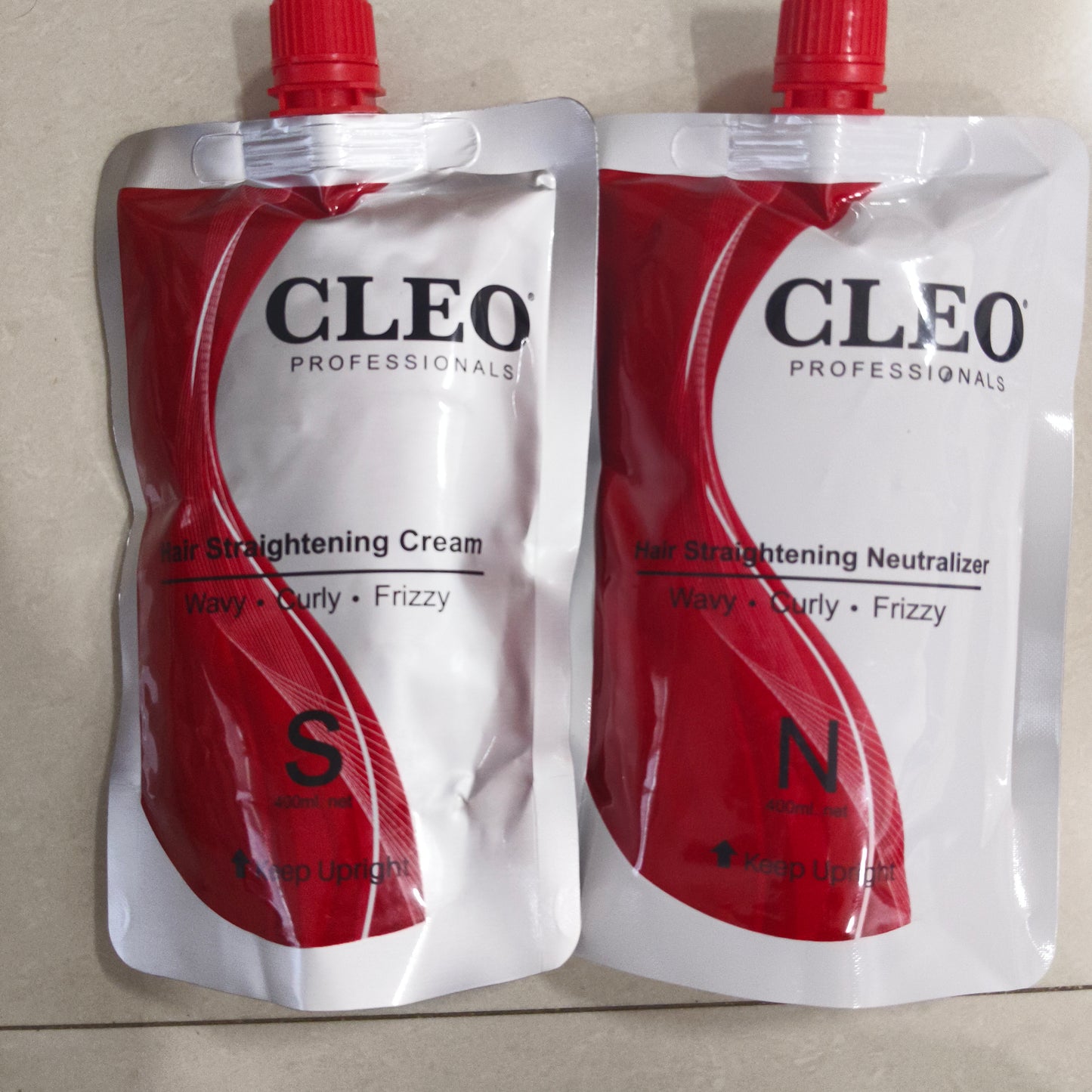Cleo hair straightening cream