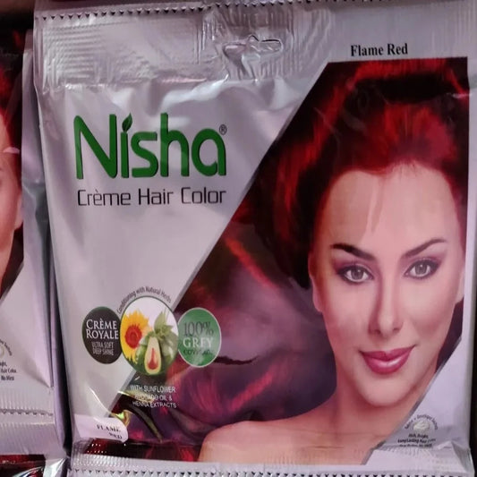 Nisha Cream Hair Colour Pouch