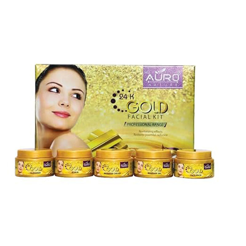 New Auro nature 24k gold facial kit