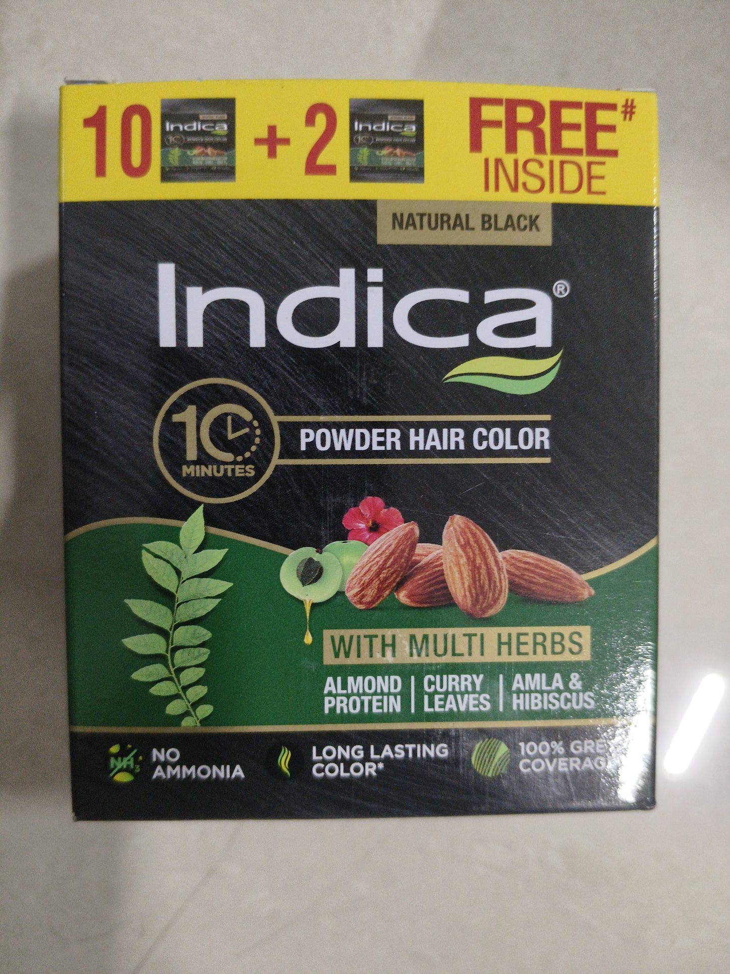 Indica Hair color pouch box